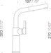 Schock SC-540 Einhebelmischer, ausziehbarer Auslauf, Schwenkbereich 120°, Hochdruck, Cristadur, chrom/bronze (557120BRO)