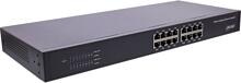 InLine Gigabit Netzwerk Switch 16-Port, 1Gb/s, 19" 1HE, Metall, lüfterlos (32311O)