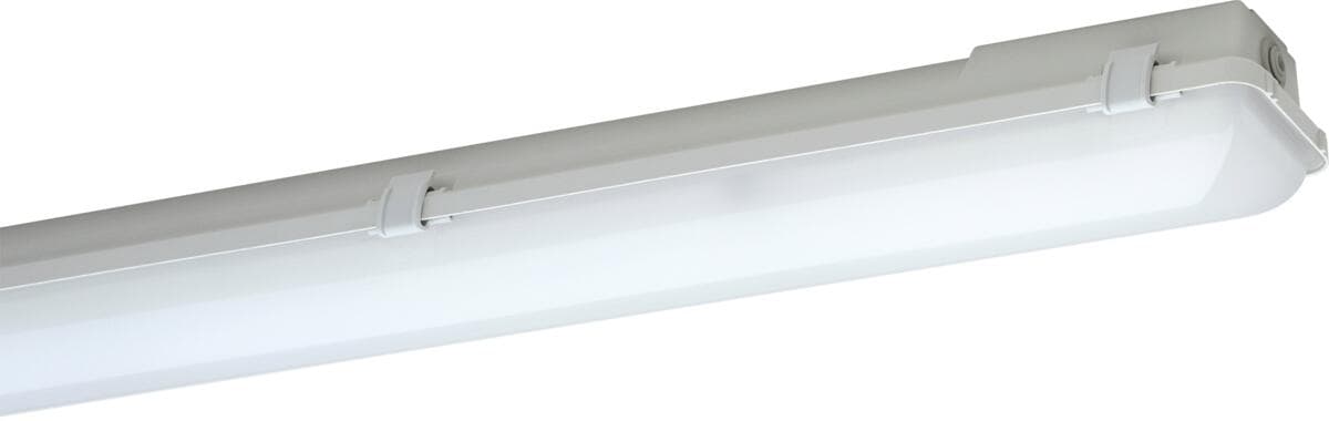 Schuch 163020016 LED-Feuchtraum-Wannenleuchte, 17W, 2470lm, 145lm/W, SKI, IP65, grau