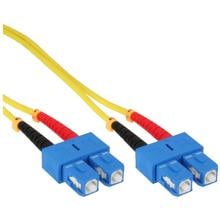 InLine® LWL Duplex Kabel, SC/SC, 9/125µm, OS2, 10m (82910)