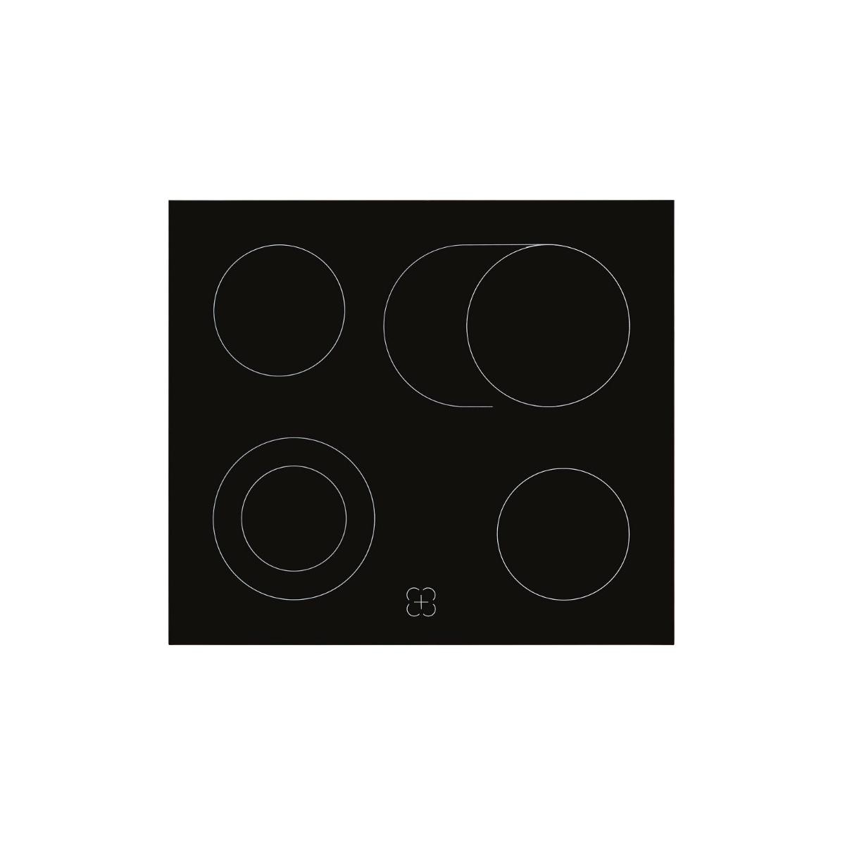 Exquisit EHE 156-2.1 UBZ-Set Herdset mit Glaskeramikkochfeld, 60 cm breit,  Grillfunktion, 4 Kochzonen, Kühlventilator, Edelstahl/Schwarz Elektroshop  Wagner