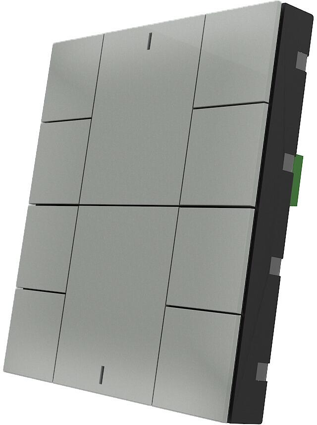 Interra iSwitch+ Raumsteuergerät, KNX, Wandmontage, 10 Tasten, AQI, Kunststoff, metallic grau (ITR340-2005)