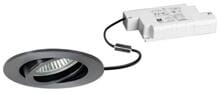 Brumberg TIRREL-R LED-Einbaustrahlerset mit LED-Modul und Konverter Phasenabschnitt dimmbar, 6W, 3000K, rund, schwenkbar