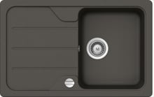 Schock Formhaus D-100S-A Granitspüle mit Ablauffernbedienung, Cristalite, reversibel, asphalt (FOMD100SAGAS)