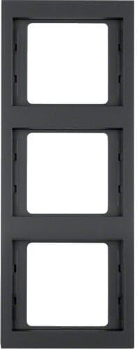 Berker 13337006 Rahmen, 3fach, senkrecht, K.1, anthrazit matt, lackiert