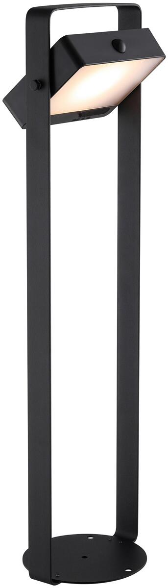 Nordlux Saulio Solar Pollerleuchte, dimmbar, 4.45W, 370lm, 3000K, IP44, schwarz (2518268003)