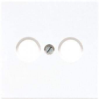 Jung LS990TVWW Abdeckung für für Universal-Antennendosen, Alpinweiß, LS 990