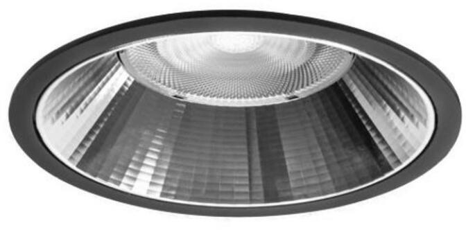 Brumberg Apollo Maxi LED-Einbaudownlight, 230 V AC, 50 Hz, 3.500 K, 20,5 W, 55°, CRI > 90, rund, schwarz (41614185)