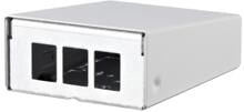 METZ CONNECT Keystone AP-Gehäuse 3 Port reinweiß, unbestückt ( 130861-0302KE )