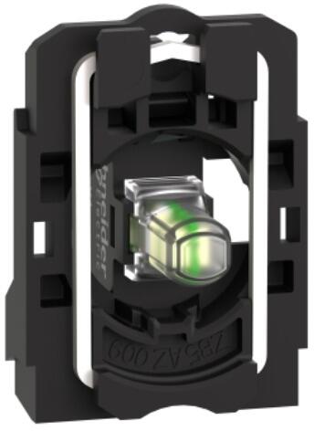 Schneider Electric ZB5AVG1 Harmony XB5, Lampenfassung mit Befestigungsflansch, Kunststoff, universelle LED, Schraubklemme, 110-120V AC, weiß