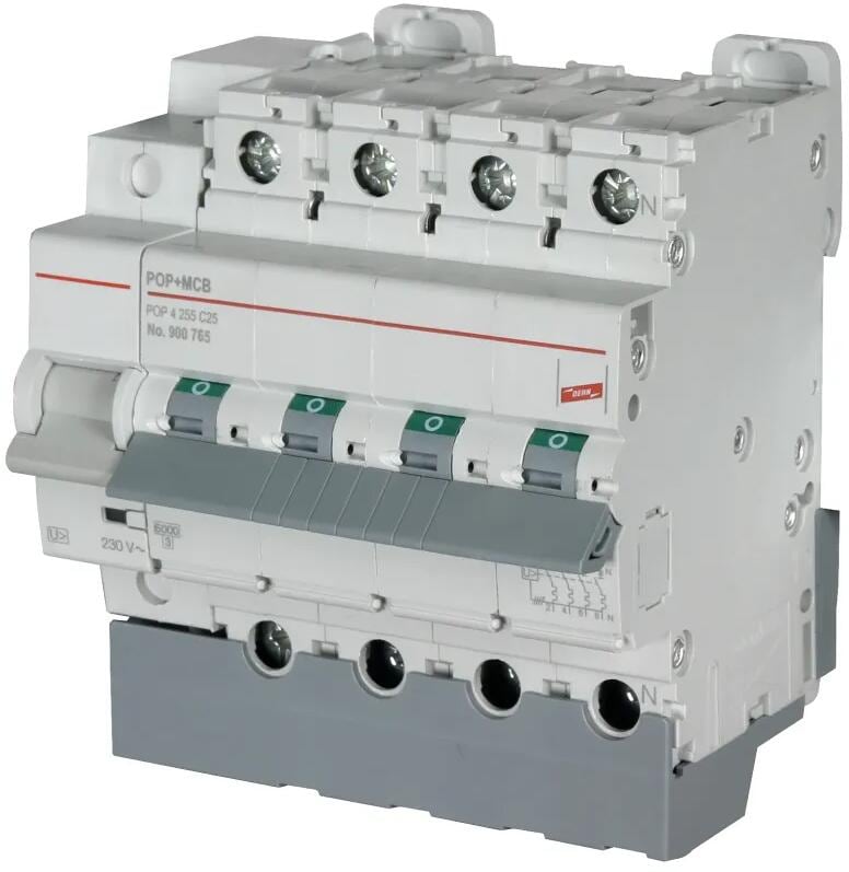 Dehn POP 4 255 C63 Schutzeinrichtungen für Überspannungen für Leitungsschutzschalter 4-polig C63 A (900768)