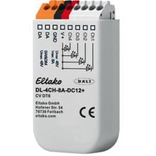 Eltako DL-4CH-8A-DC12+ 4-Kanal DALI-LED-Dimmer für Leuchteneinbau und UP-Dose, 8A (33000019)