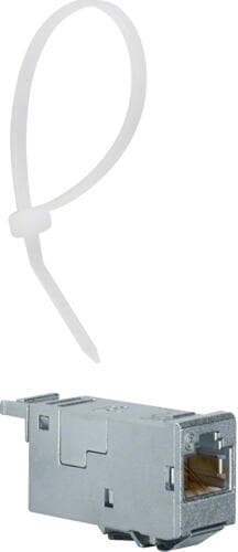 Hager VZ314RJ, RJ45 Modul, C6, ISO A, 10GBit Ethernet (IEEE 802.3an), 180°, 1 Stück