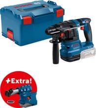Bosch Pro GBH 18V-22 Akku-Bohrhammer mit SDS plus, mit Staubsaugeraufsatz, vibration control, blau (0611924004)