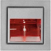 Brumberg LED-Wandeinbauleuchte Rot, 1,2W, aluminium (P3729R)