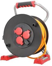 Bachmann Profi-Kabeltrommel, 40m, H07BQ-F 3G1,5qmm, schwarz/rot (399.193)