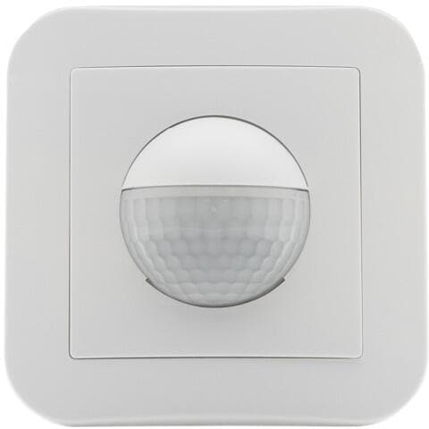B.E.G Bewegungsmelder Indoor 180-S mit Rahmen, Wandschalter Slave-Gerät, 180°, UP, IP20, 10m, 1-Kanal, weiß (92135)