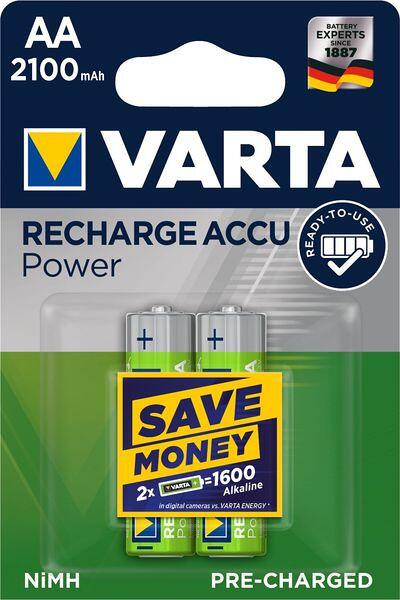 VARTA 56706/Blister2 Mignon NI MH Akku 1.2V 2100mAh