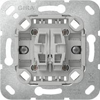 Gira 383800 Tastschalter-Einsatz ohne Befestigungskrallen, Wechselschalter, 10AX, 250V