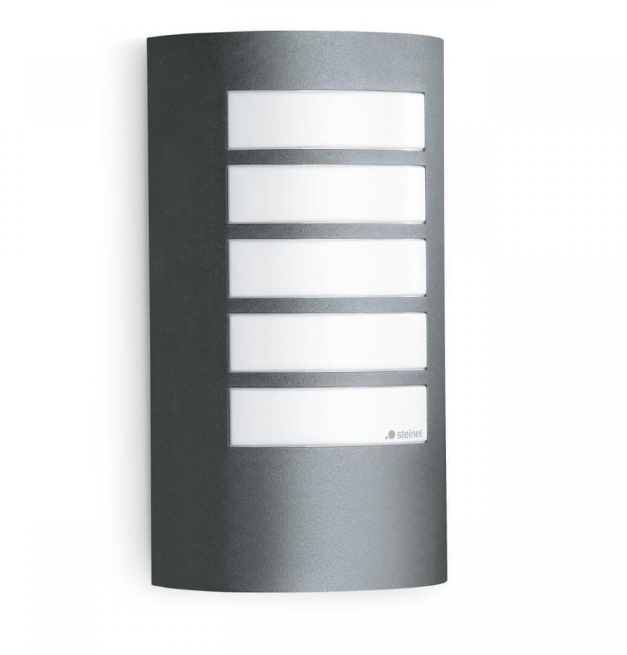 Steinel L 12 Außenleuchte ohne Sensor, 60W, E27, IP44, Aluminiumgehäuse, anthrazit (069155)