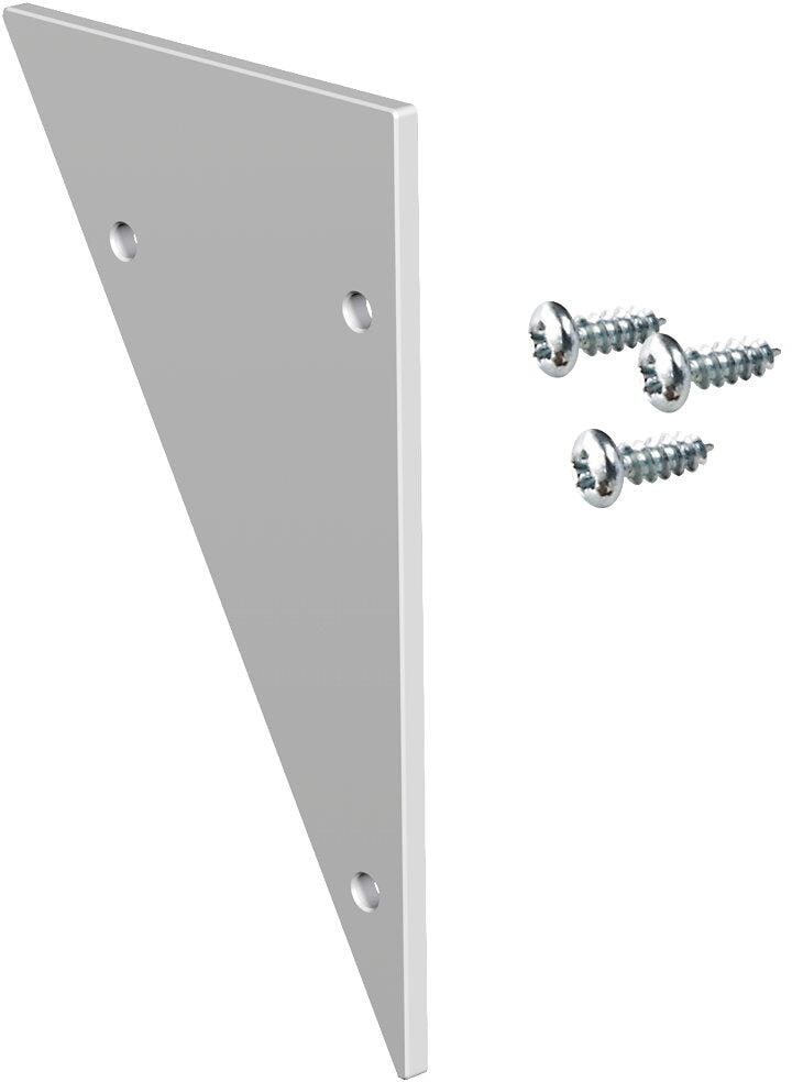 EVN Alu-Endabschlussplatte, 1x Endplatte inkl. Schrauben, für APSW100 und APSW200, grau (APSWEAP)