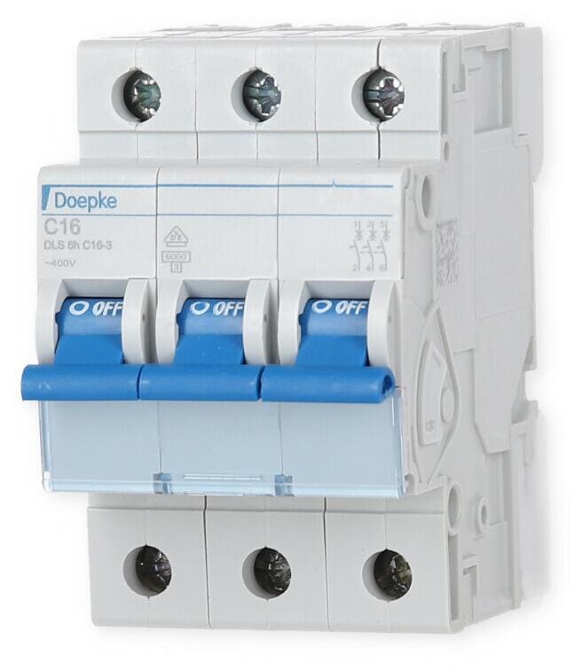 Doepke DLS 6h C16-3 Leitungsschutzschalter, 3-Polig, C-Charakteristik, 16A (09914293)