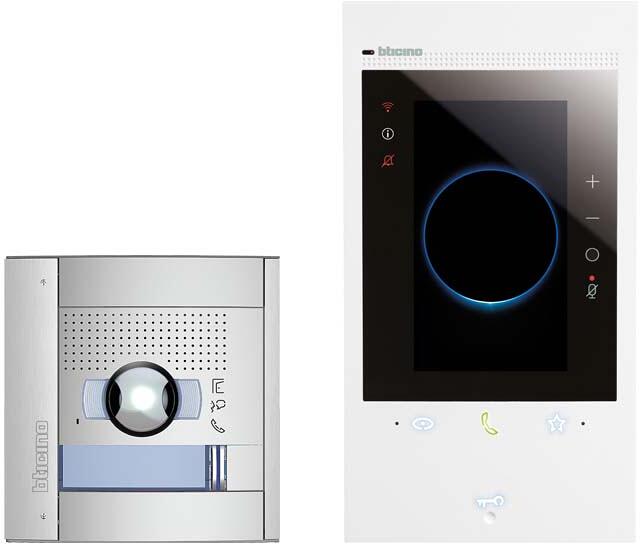 Bticino Flex"ONE Video-Set mit Türstation SFERA Allmetal + CLASSE 300EOS with Netatmo (363918)