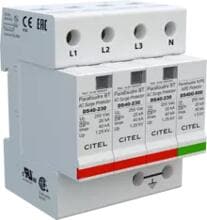 Citel DS44S-230/DE Mehrpoliger Überspannungsschutz Typ 2, 4TE, 80kA, 1,25kV, IP20, modular, REG, grau (46152220)