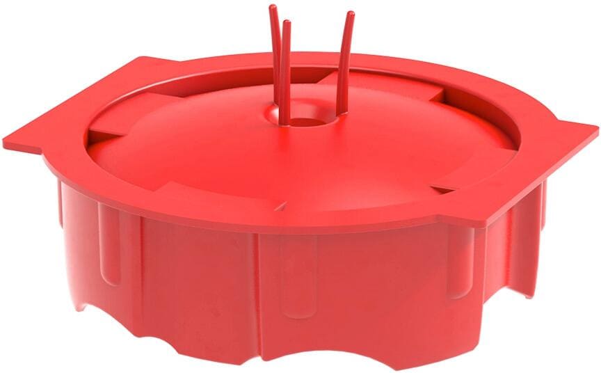 Primo P722 Universalputzdeckel, 65mm, rot, 100 Stück