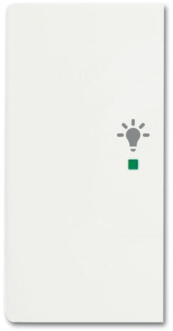 Busch-Jaeger 6231-21-884 Wippe future linear, 2-fach links, mit Symbol "Licht", studioweiß matt (2CKA006220A0487)