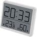 EMOS E6210 Thermometer mit Hygrometer, digital, Alarmfunktion, weiß (2603205000)