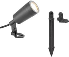 EVN Gartenspot, GU10, 4,6W, 3000K, 390lm, anthrazit, IP65, 230V, STL (L651523402)