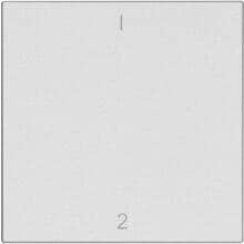 OPUS 55 Flächenwippe für BRiDGE und Wandsender-Modul, Symbol 1/2, alu-silber-seidenglanz (514.445.43)