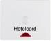 Berker 16410069 Hotelcard-Schaltaufsatz mit Aufdruck und roter Linse, Arsys, polarweiß glänzend