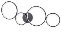 Trio Rondo Deckenleuchte, 37W, 3000K, 3300lm, schwarz matt (622610432)