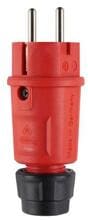 ABL Hightech Stecker SCHUKO, französisch, belgisch, Elamid, IP54, Typ 1520, rot (100000065)