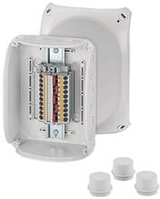 Hensel DK 1610 P Kabelabzweigkasten 0,5-10qmm 3 phasig 5polige Klemme, grau (6763132)