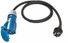 Weingärtner CEE-Adapterleitung Schukostecker Kupplung 3polig 1,5m, schwarz (00506)