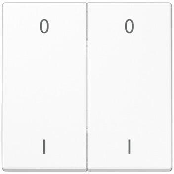 Jung ENOLS995-01WW ENO Funk Wandsender 4 kanal mit Symbol 01, Alpinweiß