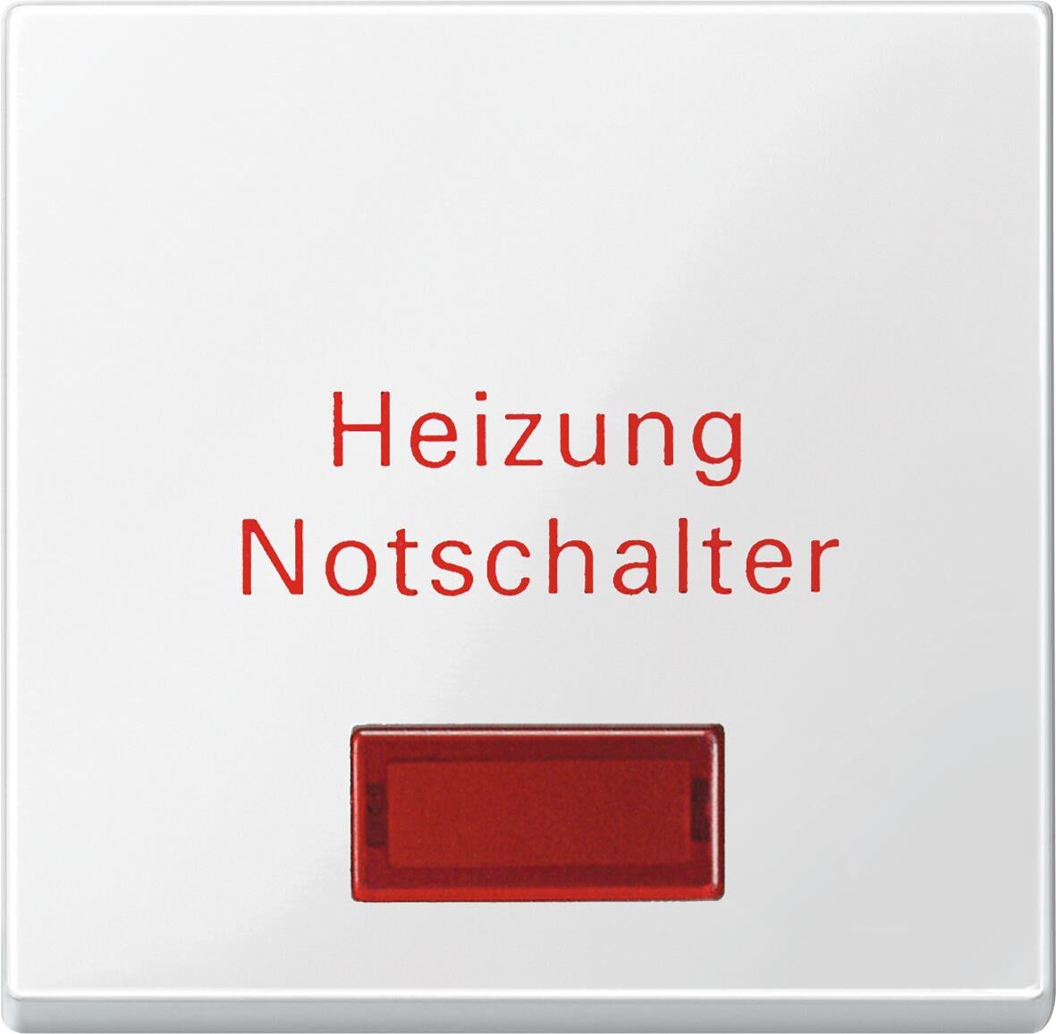 Merten 432919 Wippe für Heizungs-Notschalter, System M, Polarweiß glänzend