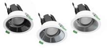 EVN SELECTO LED Deckeneinbau, rund, dreh-/schwenkbar, IP20, 220-240V/AC, 25W, inkl. Netzgerät, Phase, symmetrisch, Ø 145mm, weiß 