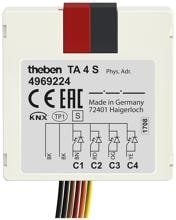 Theben TA 4 S KNX Binäreingang/Binärausgang-Tasterschnittstellen, IP 20, III (4969224)