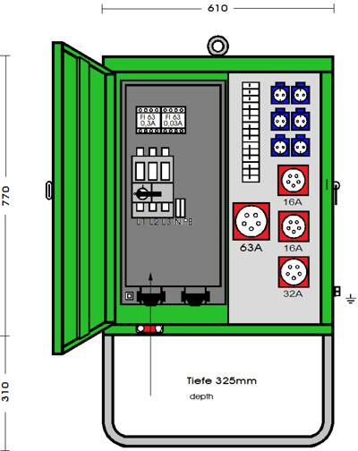 ELEKTRA V63N/A/6211-2-UEK Anschlussschrank