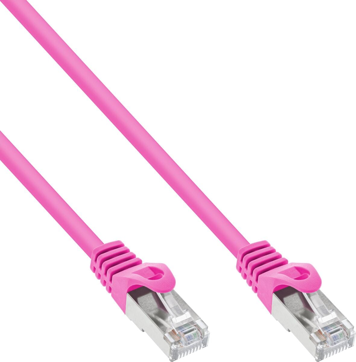 InLine Patchkabel, SF/UTP, Cat.5e, pink, 0,3m (72533M)