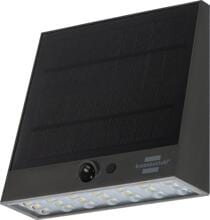 Brennenstuhl Solar LED Strahler SOL 1000 Plana, Wandleuchte, mit Bewegungsmelder und Dämmerungssenor, 1000lm, IP54, schwarz (1173740002)