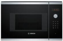 Bosch BEL523MS0 Serie 4 Einbau-Mikrowelle, 800W, 5 Leistungsstufen, 20 L, mit Grill 1000 W, Edelstahl
