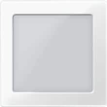 Zentralplatte mit Sichtfenster, polarweiß glänzend, Merten 587419