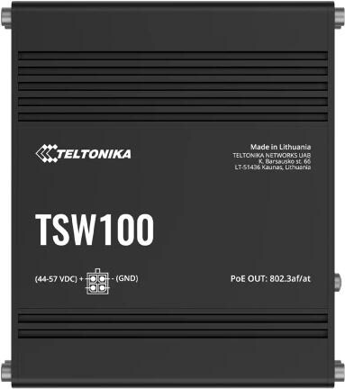 Teltonika TSW100 PoE+ Switch 5 GbE Ports (TSW100000000)