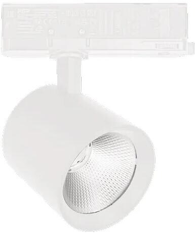 Leuchtek TPW-25W-WW Schienenstrahler, CRI>90, 11-stufig, schwenkbar, 3000K, warmweiß, weiß (125177)