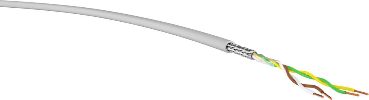Steuerleitung LIYCY-OB 2x2x0,5 Ri.100, grau, Ring, 100m